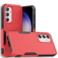 thumbnail image 1 of Decase Heavy-Duty Rugged Case for Samsung Galaxy S23 FE,Dual Layer Military Grade Drop Protection Anti-Fingerprint Anti-Scratch Hard Back Cover Silicone Bumper Shockproof Protective Case,Red, 1 of 5