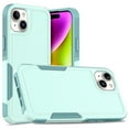 thumbnail image 1 of Decase Heavy-Duty Rugged Case for iPhone 15,Dual Layer Military Grade Drop Protection Anti-Fingerprint Anti-Scratch Hard Back Cover Silicone Bumper Shockproof Protective Case for iPhone 15,Mint, 1 of 5