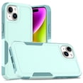 thumbnail image 1 of Decase Heavy-Duty Rugged Case for iPhone 15 Plus,Dual Layer Military Grade Drop Protection Anti-Fingerprint Anti-Scratch Hard Back Cover Silicone Bumper Shockproof Case for iPhone 15 Plus,Mint, 1 of 5