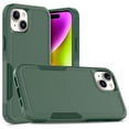thumbnail image 1 of Decase Heavy-Duty Rugged Case for iPhone 15 Plus,Dual Layer Military Grade Drop Protection Anti-Fingerprint Anti-Scratch Hard Back Cover Silicone Bumper Shockproof Case for iPhone 15 Plus,Darkgreen, 1 of 5