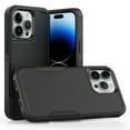 thumbnail image 1 of Decase Heavy-Duty Rugged Case for iPhone 15 Pro,Dual Layer Military Grade Drop Protection Anti-Fingerprint Anti-Scratch Hard Cover Silicone Bumper Shockproof Case for iPhone 15 Pro,Black, 1 of 5