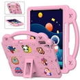 thumbnail image 1 of Decase Kids Case for iPad 9th 8th 7th Generation 10.2 inch Case Boys Girls, Cute Bear Shockproof LightWeight EVA Foam Bumper Protective Handle Stand Boys Girls Kid-Friendly Skinshell Case,Pink, 1 of 8
