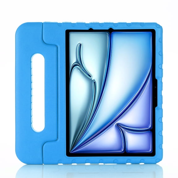 Decase Kids Case for iPad Air 11 2024 ,EVA Shockproof Case Light Weight Kids Case Super Protection Cover Handle Stand Case for Kids Children for iPad Air 11 2024 Tablet,Blue
