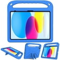 thumbnail image 1 of Decase Kids Friendly Case for iPad 10 10th Generation ,iPad 10 10.9 2022 with Kickstand Light EVA Full Boby Drop Protective Rugged Shockproof Kid-Proof Case for Girl Kid Gift, Blue, 1 of 6