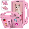 thumbnail image 1 of Decase Kids Tablet Case for Samsung Galaxy Tab A7 Lite 8.7 Inch SM-T220/T225/T227 , Friendly Cute High-quality Rugged with Built-in Kickstand Portable Handle Shockproof Full Body CoverPink, 1 of 6