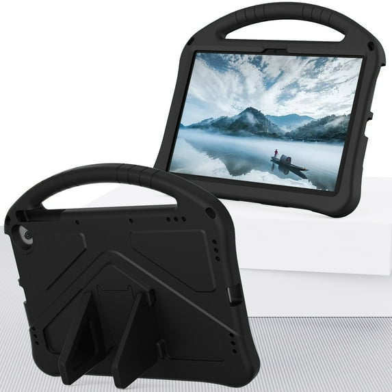 Decase Kids Tablet Cover for Amazon Kindle Fire Max 11 (13th Generation, 2023 Release), with Handle EVA Foam Shockproof Washable Slim Lightweight Foldable Rugged Kickstand Cover for Kids Adults, Black