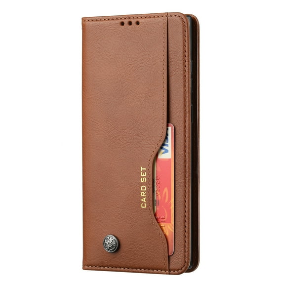 Decase Leather Wallet Case for Galaxy S23 Ultra Phone with Credit Card Slots Holder Stand,Lightweight Anti-Scratch PU Leather Retro Ultra-Thin Shockproof Cover for Samsung Galaxy S23 Ultra,Brown