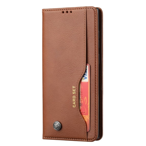 Decase Leather Wallet Case for Galaxy S24 Ultra Phone with Credit Card Slots Holder Stand,Lightweight Anti-Scratch PU Leather Retro Ultra-Thin Shockproof Cover for Samsung Galaxy S24 Ultra,Brown