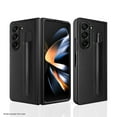 thumbnail image 1 of Decase Luxury Leather Case for Samsung Galaxy Z Fold 5 Minimalist Cover with Pen Slot Holder Shockproof Anti-Scratch Full body Protective Folding Comfortable Case for Samsung Z Fold 5,Black, 1 of 11