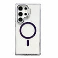 thumbnail image 1 of Decase Mag-Safe Compatible Galaxy S24 Ultra Case,Clear Case Hybrid Protective Cover Case with Metal Camera Lens Kickstand,Military Grade Shockproof Case for Samsung Galaxy S24 Ultra,Purple, 1 of 7