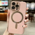 thumbnail image 1 of Decase MagSafe Compatible iPhone 11 Case, Slim Plating Magnetic Case Full Camera Protection Cover for Apple iPhone 11,Pink, 1 of 1