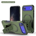 thumbnail image 1 of Decase Magnetic Case for Apple iPhone Air,Hard Hard PC+TPU Dual-Layer Hybrid Case with Stand, Compatible with Mag-Safe,Built in Kickstand, Military Grade Drop Protection Shockproof Case,Armygreen, 1 of 7