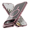 thumbnail image 1 of Decase Magnetic Case Compatible with Google Pixel 9 Pro XL/9 Pro/9, Clear Slim Thin Full-Body Shockproof Protective Cover Compatible with MagSafe Wireless Charger for Woman Man,Pink, 1 of 8