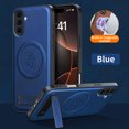 thumbnail image 1 of Decase Magnetic Case Compatible with Samsung Galaxy A26 5G, Detachable Folding Stand Phone Cover,Support Wireless Charging,Full Body Protection Cover,Shockproof Slim PC+TPU Hybrid Shell,Blue, 1 of 7