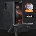 thumbnail image 1 of Decase Magnetic Case Compatible with Samsung Galaxy A26 5G, Detachable Folding Stand Phone Cover,Support Wireless Charging,Full Body Protection Cover,Shockproof Slim PC+TPU Hybrid Shell,Black, 1 of 7