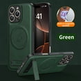thumbnail image 1 of Decase Magnetic Case Compatible with iPhone 16 Pro Max, Detachable Folding Stand Phone Cover,Support Wireless Charging,Full Body Protection Cover,Shockproof Slim PC+TPU Hybrid Shell,Green, 1 of 7