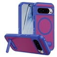 thumbnail image 1 of Decase Magnetic Case for Google Pixel 8 Pro,Heavy Duty Rugged Kickstand Mag-Safe Cover for Women Men,Dual-Layer Protection Military Grade Protective Phone Case for Google Pixel 8 Pro,Blue+Rose, 1 of 7