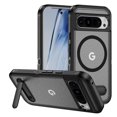 thumbnail image 1 of Decase Magnetic Case for Google Pixel 8A,Heavy Duty Anti-Scratch Rugged Kickstand Mag-Safe Cover for Women Men,Dual-Layer Protection Military Grade Protective Case for Google Pixel 8A,Black+Clear, 1 of 7