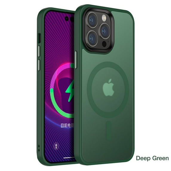 Decase Magnetic Case for iPhone 14 Pro Max Case, Compatible with MagSafe, Military-Grade Drop Protection Slim Phone Case for 14 Pro Max 6.7", Darkgreen