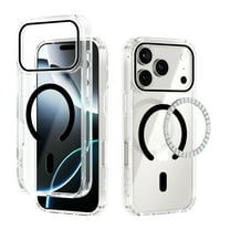 Decase Magnetic Case for iPhone 17 Pro Transparent Case,Compatible with Mag-Safe,Shock-Absorption Slim Fit & Lightweight, Rugged Scratch-Resistant Crystal Clear Protective Bumper Cover,Black