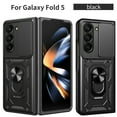 thumbnail image 1 of Decase Magnetic Cover for Samsung Galaxy Z Fold 5 Phone, High-quality Shockproof Heavy Kickstand Rotate Ring Stand with Car Mount Holder Slide Lens Protective Case for Galaxy Z Fold 5 5G 2023, Black, 1 of 10