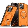 thumbnail image 1 of Decase Magnetic Ring Kickstand Case for iPhone 12 Pro / 12 6.1",Mag-safe Compatibility,Rugged Shockproof Protection with 360° Rotatable Stand Case Cover ,Orange, 1 of 8