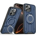 thumbnail image 1 of Decase Magnetic Ring Kickstand Case for iPhone 14 Pro Max,Mag-safe Compatibility,Rugged Shockproof Protection with 360° Rotatable Stand Case Cover ,Blue, 1 of 8