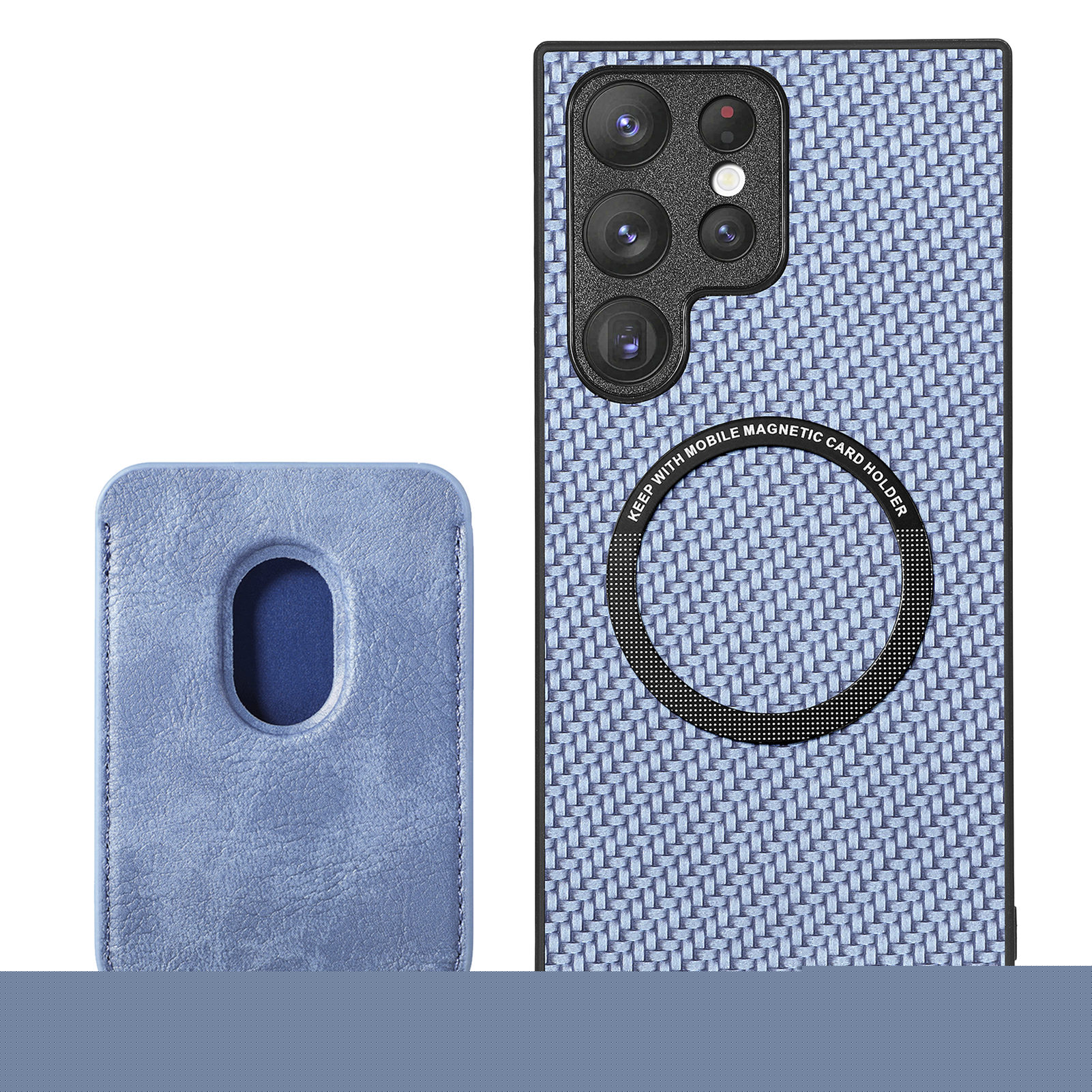 thumbnail image 1 of Decase Magnetic Wallet Case for Samsung Galaxy Note 20, Magsafe Compatible 2 in 1 with Back Card Holder Detachable flip Classic PU Leather Rugged Slim Cover for Women Men, blue, 1 of 6