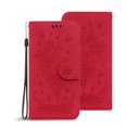 thumbnail image 1 of Decase for Motorola MOTO G Stylus 5G (2022) 6.8 inch Wallet case,Magnetic PU Leather Case Sun Flower Pattern Embossed Purse Kickstand Flip Cover With Card Holders Wrist Strap, Red, 1 of 7