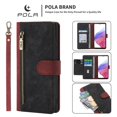 thumbnail image 1 of Decase Motorola Moto G Stylus 5G (2022) Wallet Case with Card Holder,Leather Folio Flip Protective [Kickstand Feature] Magnetic Closure Zipper Purse Cover with Wrist Strap, Red, 1 of 9