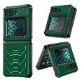 thumbnail image 1 of Decase for Motorola Moto Razr 2022 Flip Case, Hard PC Full Body Protection Dual Layer Shookproof Rugged Anti-Shock Armor Case with Kickstand for Motorola Moto Razr 5G 6.7",Darkgreen, 1 of 1