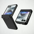 thumbnail image 1 of Decase for Motorola Razr+ 2024 Case with Hinge Protection,Built-in External Screen Protector, Slim Shock Absorbing Case,Matte PC Anti-Slip Light-Weight Rugged Cover for Moto Razr 50 Ultra,Black, 1 of 12