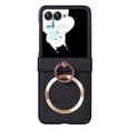 thumbnail image 1 of Decase for Motorola Razr 40 Ultra Magnetic Case,Compatible with Mag Safe,Built-in Ring Holder Stand,Hinge Protector,Rugged Shockproof PU Leather Drop Proof Phone Case Cover,Black, 1 of 8