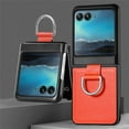 thumbnail image 1 of Decase Motorola Razr 40 Ultra Ring Case for Motorola Razr+2023 Ultra Slim and Stylish Finger Ring Case, Moto Razr 40 Ultra Shockproof Case with Stand,Orange, 1 of 13