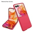 thumbnail image 1 of Decase for Motorola Razr 50 Ultra 2024 Case,Frosted Matte Slim Lightweight Military Grade Cell Phone Protective Cover Durable Rugged DropProof Shockproof TPU Case,Red, 1 of 8