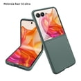thumbnail image 1 of Decase for Motorola Razr 50 Ultra 2024 Case,Frosted Matte Slim Lightweight Military Grade Cell Phone Protective Cover Durable Rugged DropProof Shockproof TPU Case,Green, 1 of 8