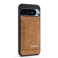 thumbnail image 1 of Decase PU Leather & TPU Shockproof Hybrid Case for Google Pixel 9 Pro XL with Magnetic Card Holder & Slim Back Cover,Credit Card Slots,Stylish Flip Wallet Cover for Google Pixel 9 Pro XL,Brown, 1 of 1