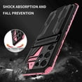thumbnail image 1 of Decase Phone Case for Samsung Galaxy S22 Ultra Heavy Duty Cover With Slim Credit Card Holder Kicktand Hybrid Mobile Slot Rugged Case For Galaxy S22 Ultra, Pink, 1 of 7
