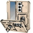 thumbnail image 1 of Decase Phone Case for Samsung Galaxy Z Fold 7 with Pen Holder & Hinge Protection for Z Fold 7 2025 Hard Case with Stand Ring & Slide Lens Cover, Heavy Duty Military Grade Protective Cover,Gold, 1 of 10