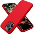 thumbnail image 1 of Decase Phone Cover for Apple iPhone 15 Pro Max 6.7",Soft Liquid Silicone Anti-Scratch Case With Microfiber Lining,Ultra Slim Shockproof Shell for iPhone 15 Pro Max - Red, 1 of 3