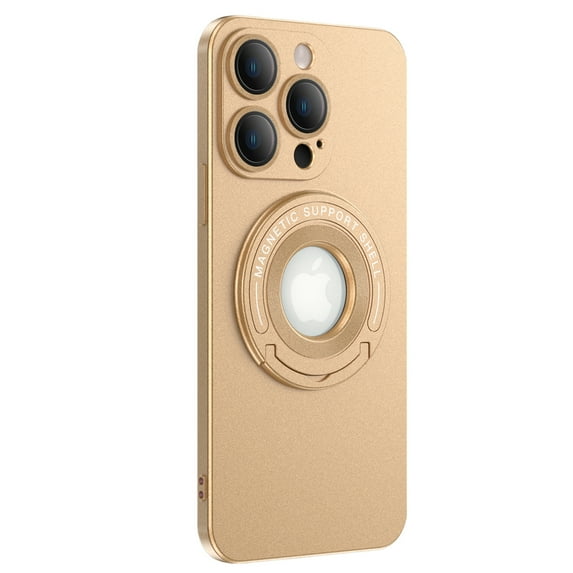 Decase Phone Shell for iPhone 13 Pro Max,Ultra Slim Shockproof Soft TPU Case Compatible with Mag Safe, With Ring Kickstand Magnetic Car Mount & Camera Protector,for iPhone 13 Pro Max - Gold