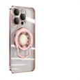 thumbnail image 1 of Decase Plating Clear Case Compatible with Mag Safe Accessories for iPhone 13 Pro, Shockproof Kickstand Ring Holder Stand Case Luxury Magnetic for Car Mount Holder Slim Hard Back Case, rosegold, 1 of 8