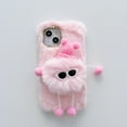 thumbnail image 1 of Decase Plush Case for iPhone 15 Plus ,3D Cute Pattern Decorative Shockproof Protective Case for Girls Women Winter Warm Soft Back Decorative Phone Cover for Apple iPhone 15 Plus 2023 - Pink, 1 of 7