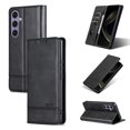 thumbnail image 1 of Decase Premium Leather Wallet Case for Samsung Galaxy S25,with 3 Card Slots, Cash Pocket, Magnetic Closure, Slim & Stylish Folio Case, PU+TPU Shockproof Durable Protective Phone Case,Black, 1 of 9