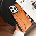thumbnail image 1 of Decase Premium Leather Wallet Phone Case for iPhone 14 Pro Max with Card Holder Kickstand,Shockproof TPU Frame Drop Protection Cover,Stylish Flip PU Leather Phone Case for iPhone 14 Pro Max,Brown, 1 of 11