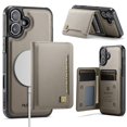 thumbnail image 1 of Decase Premium Magnetic Detachable Wallet Case for iPhone 16 Plus,Shock-Absorbent, Anti-Scratch PU Leather+TPU Bumper Cover, Slim & Rugged, with Credit Card Slots, Fits Mag-Safe Car Mount,Gray, 1 of 9