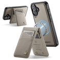 thumbnail image 1 of Decase Premium Magnetic Flip Detachable Wallet Case for iPhone 16 Plus,Shock-Absorbent PU Leather + TPU Back Cover with Credit Card Slots, Anti-Scratch,Fit Mag-Safe Car Mount,Gray, 1 of 9