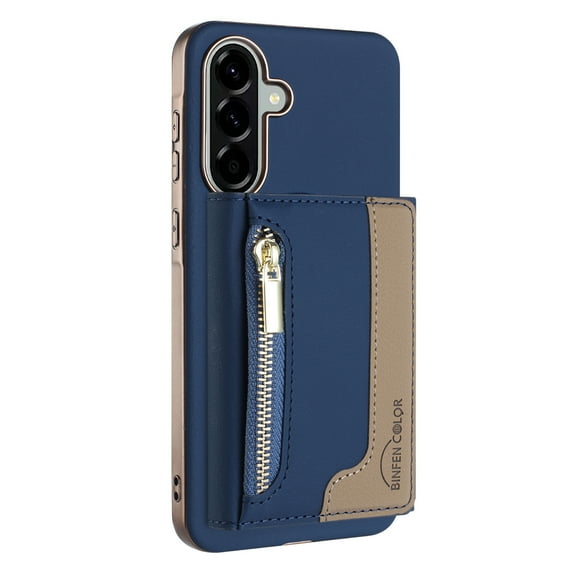 Decase Removable 2-in-1 Magnetic Wallet Case Compatible with Samsung Galaxy A26 5G,PU Leather Flip Cover with RFID Blocking,6 Card & Cash Slots,Shockproof Anti-Scratch PC+TPU Back Cover,Darkblue
