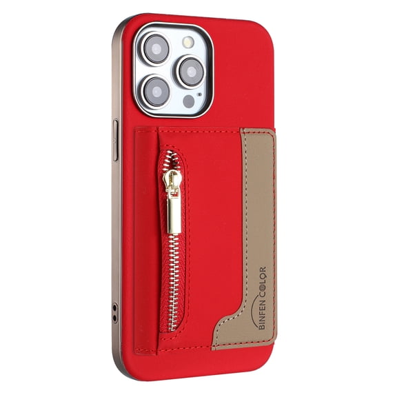 Decase Removable 2-in-1 Magnetic Wallet Case Compatible with iPhone 11,Fashion PU Leather Flip Cover with RFID Blocking,6 Card & Cash Slots,Shockproof Anti-Scratch PC+TPU Back Cover,Red