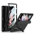thumbnail image 1 of Decase Rugged Case for Galaxy Z Fold 3 with Screen Protector, Full Body Protection Cover with Kickstand Pencil Holder Shockproof Anti-scratch Cover Case for Samsung Galaxy Z Fold 3 5G  - Black, 1 of 8
